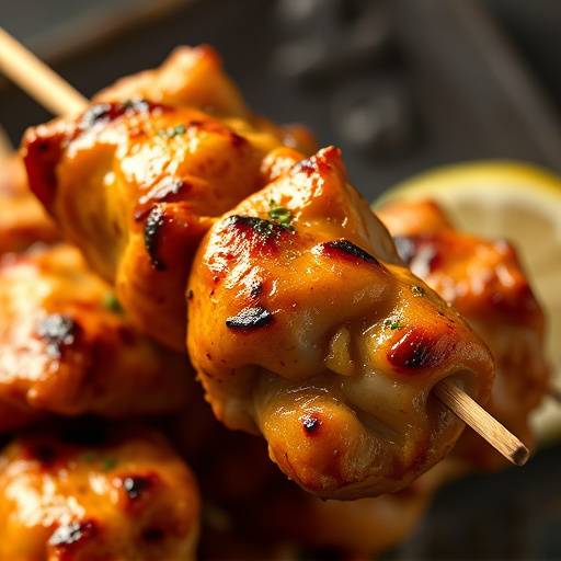 Chicken Sosaties on a skewer